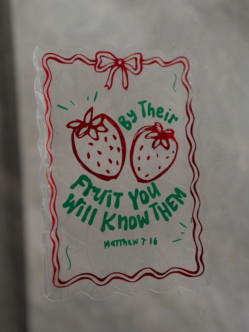By Their Fruit Suncatcher Window ClingWebster Wax Company