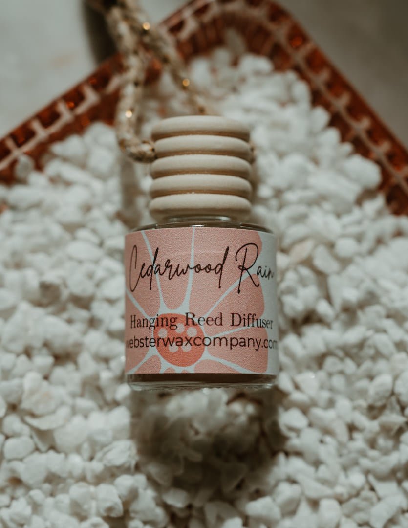 Cedarwood Rain Hanging Reed DiffuserWebster Wax Company