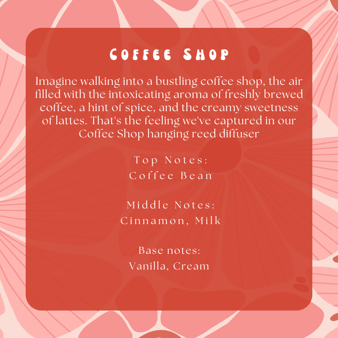 Coffee Shop Hanging Reed DiffuserWebster Wax Company
