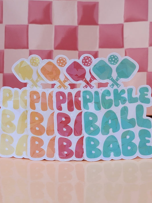 Pickle Ball Babe Sticker