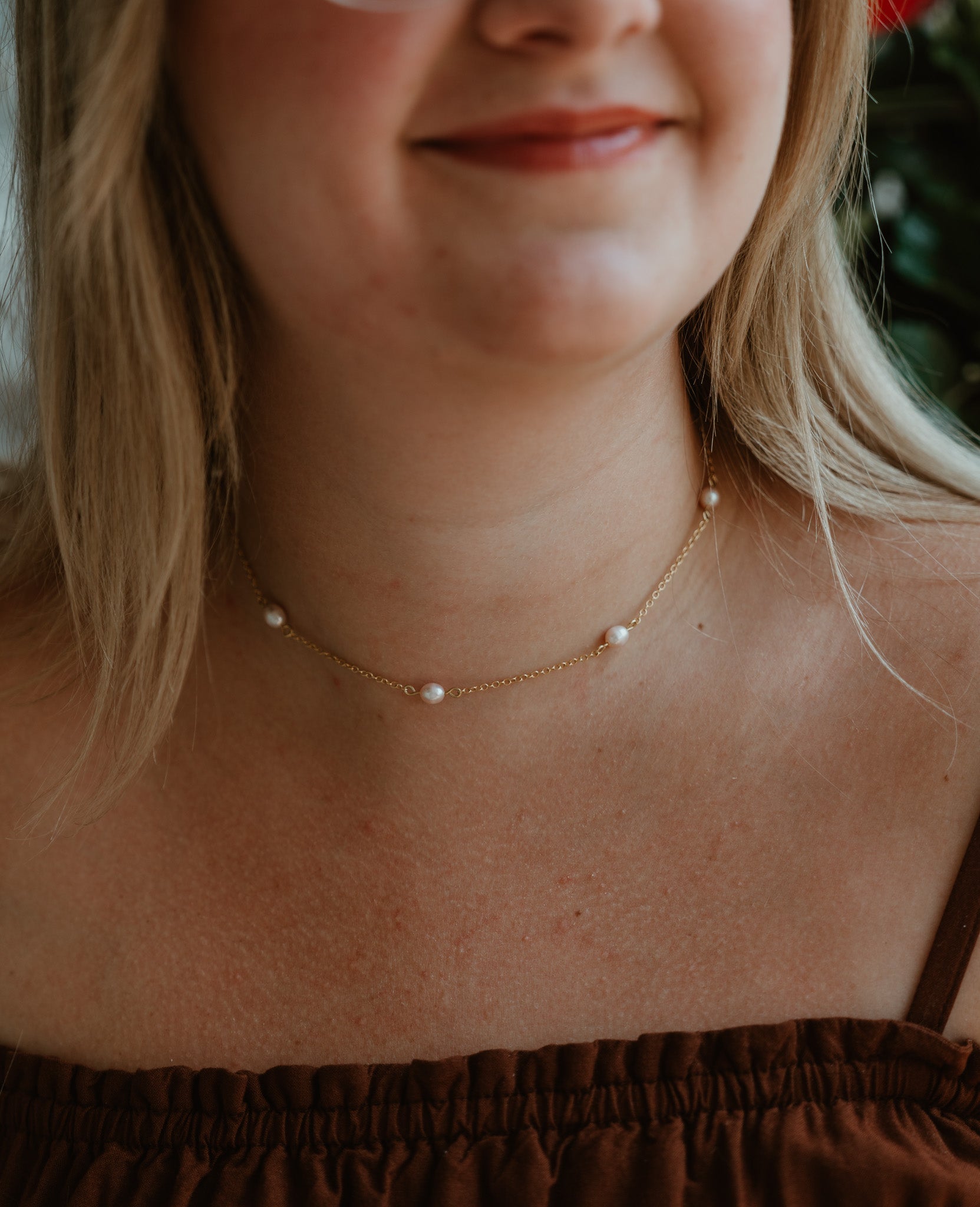 Dainty Gold & Pearl Layering Necklace (backordered 1 week)Webster Wax Company