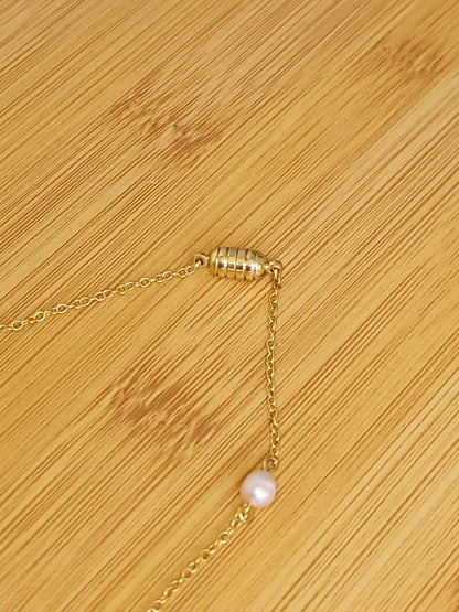 Dainty Gold & Pearl Layering Necklace (backordered 1 week)Webster Wax Company