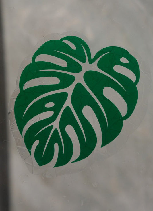 Monstera Suncatcher Window ClingWebster Wax Company