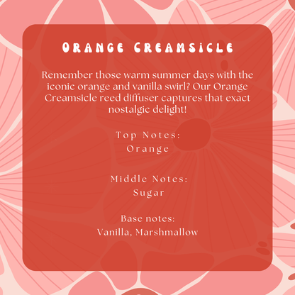 Orange Creamsicle Hanging Reed DiffuserWebster Wax Company