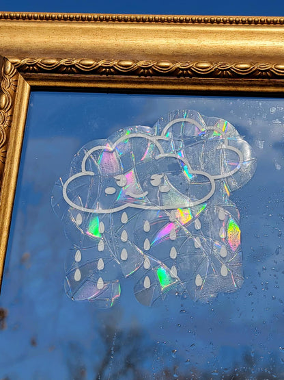 Rain Cloud Suncatcher Window ClingWebster Wax Company