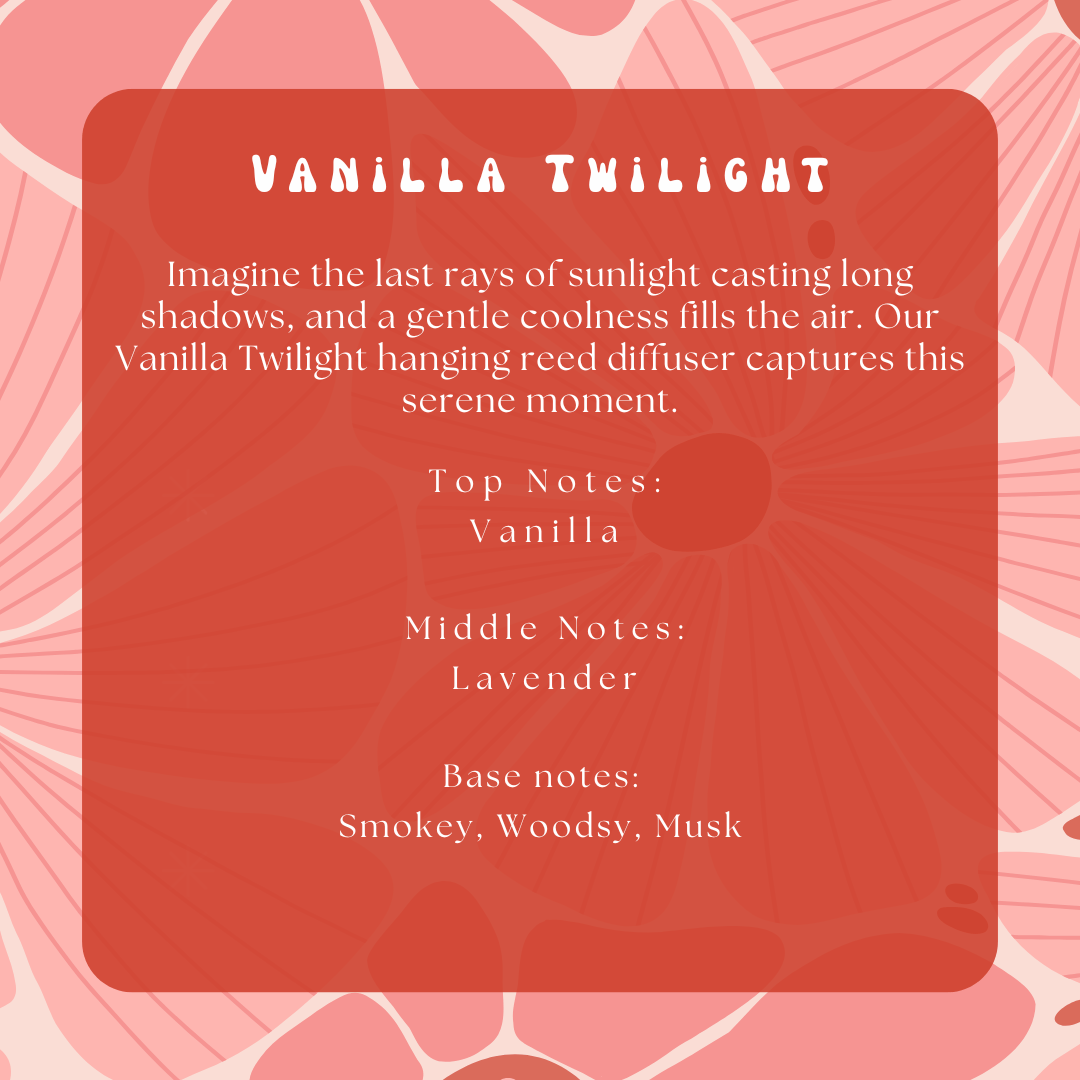 Vanilla Twilight Hanging Reed DiffuserWebster Wax Company